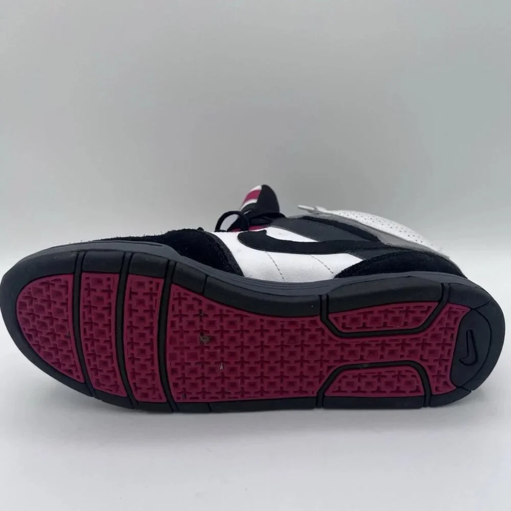 Nike 6.0‎ Mogan Mid 2 Sneakers Red Black 407716-103  Size 6 Play Shoes